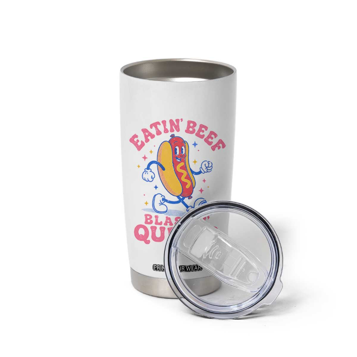 Hotdog Eatin Beef Blastin Queefs Inappropriate Tumbler Cup Funny Cringe Offensive Humor