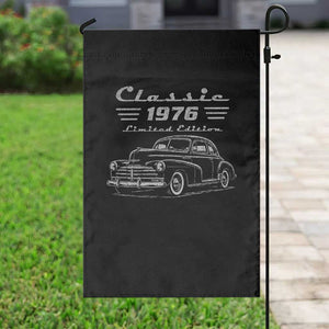 50th Birthday Garden Flag Vintage Retro Car Classic 1976 50 Year Old Gift