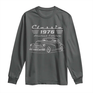 50th Birthday Long Sleeve Shirt Vintage Retro Car Classic 1976 50 Year Old Gift