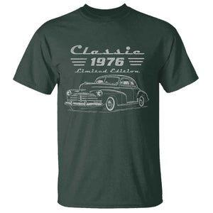 50th Birthday T Shirt Vintage Retro Car Classic 1976 50 Year Old Gift
