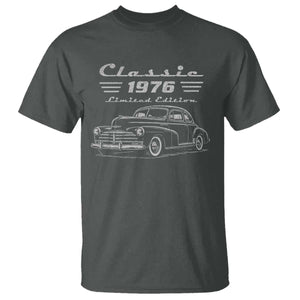 50th Birthday T Shirt Vintage Retro Car Classic 1976 50 Year Old Gift