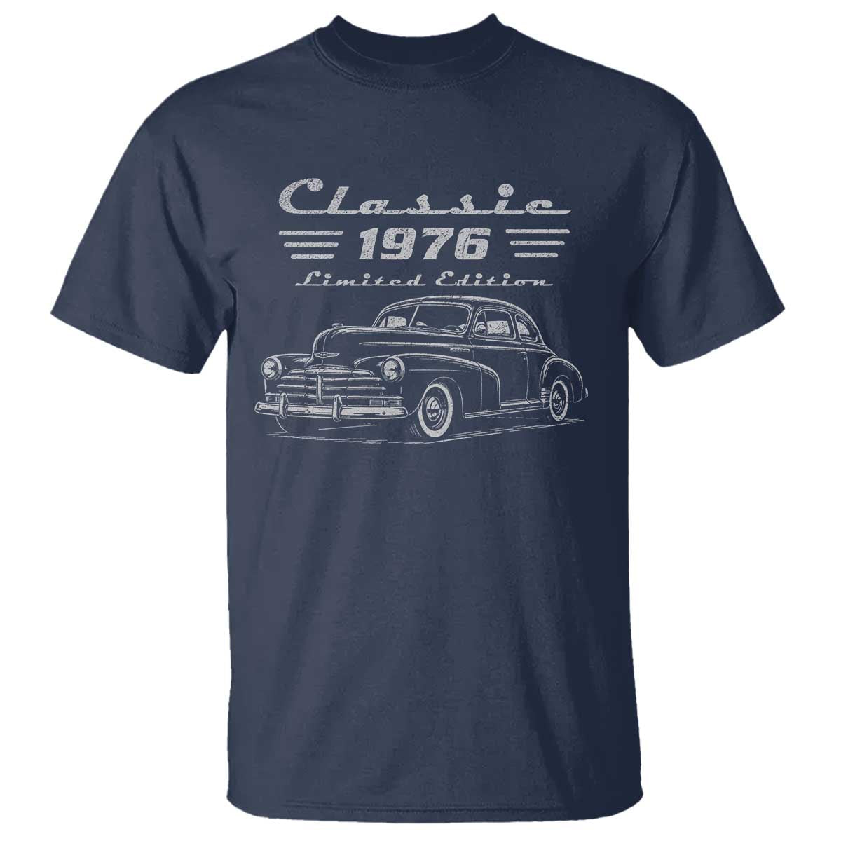 50th Birthday T Shirt Vintage Retro Car Classic 1976 50 Year Old Gift
