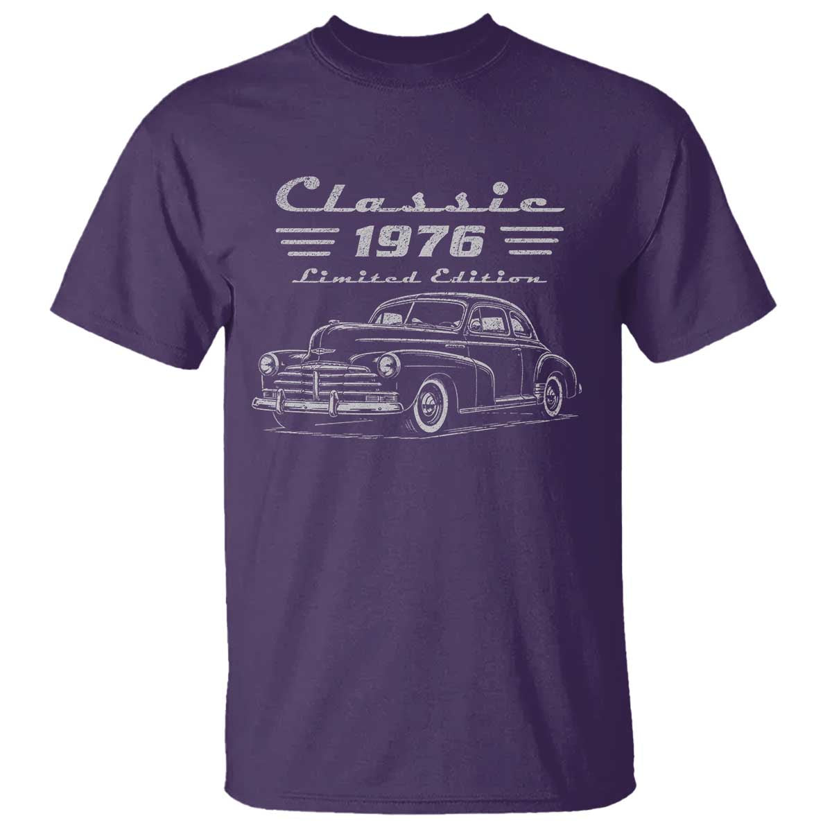 50th Birthday T Shirt Vintage Retro Car Classic 1976 50 Year Old Gift