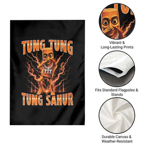 Tung Tung Tung Sahur is Calling Scuba Dance Meme Garden Flag Italian Brainrot TS10 Print Your Wear