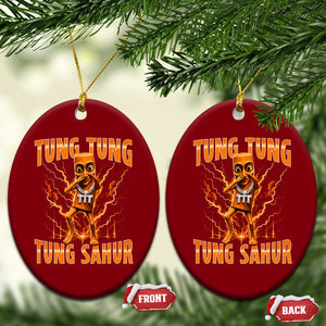 Tung Tung Tung Sahur is Calling Scuba Dance Meme Ceramic Ornament Italian Brainrot TS10 Print Your Wear