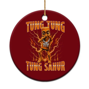 Tung Tung Tung Sahur is Calling Scuba Dance Meme Ceramic Ornament Italian Brainrot TS10 1pc Red Print Your Wear