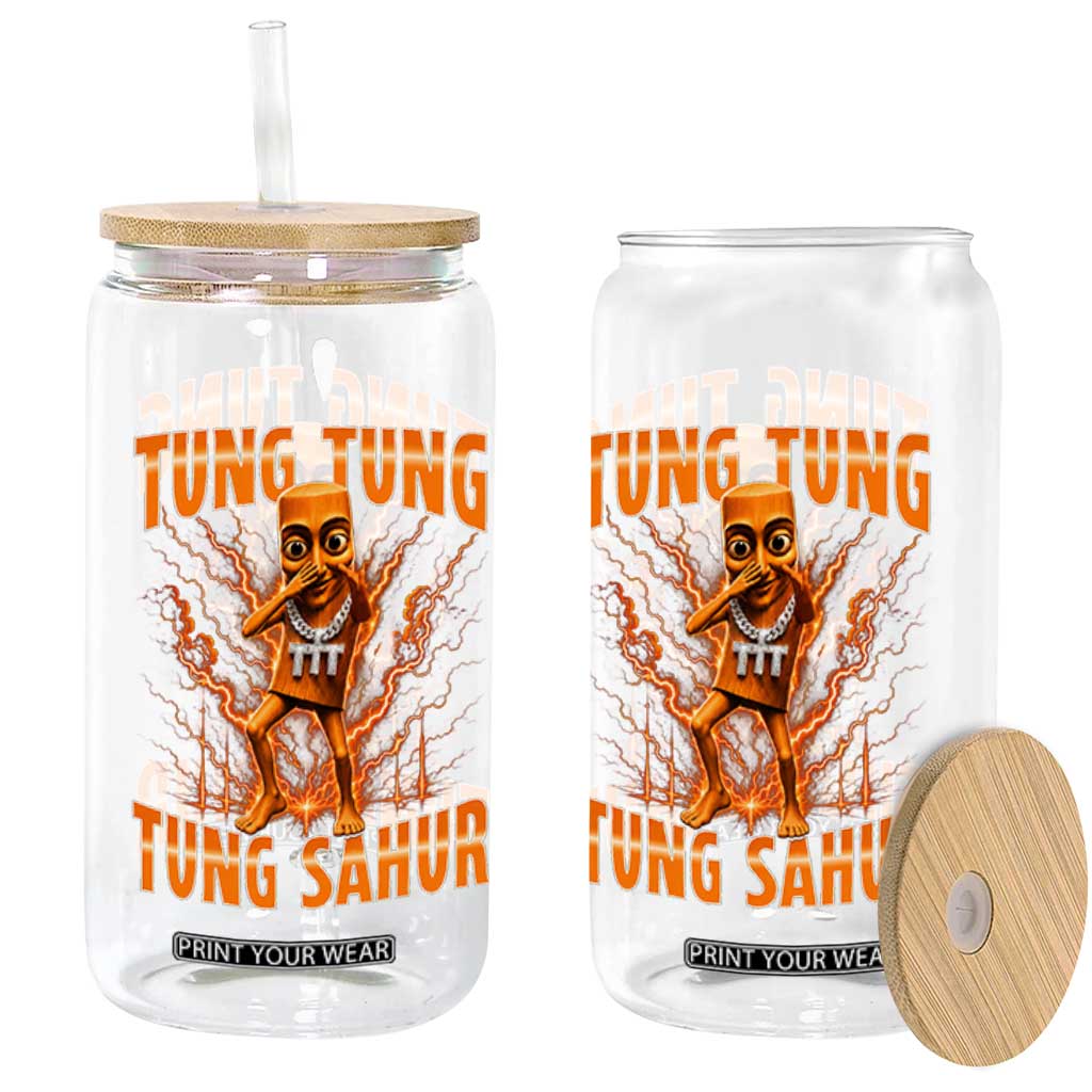 Tung Tung Tung Sahur is Calling Scuba Dance Meme Glass Can Italian Brainrot TS10 Print Your Wear