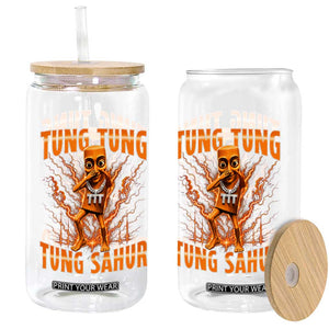 Tung Tung Tung Sahur is Calling Scuba Dance Meme Glass Can Italian Brainrot TS10 Print Your Wear