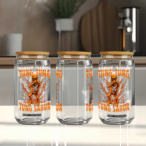 Tung Tung Tung Sahur is Calling Scuba Dance Meme Glass Can Italian Brainrot TS10 Print Your Wear