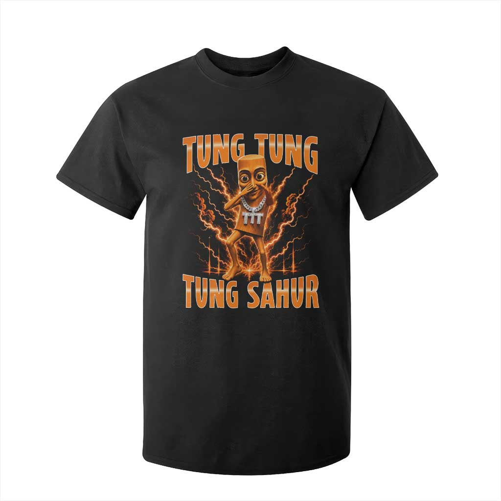 Tung Tung Tung Sahur is Calling Scuba Dance Meme T Shirt For Kid Italian Brainrot TS10 Black Print Your Wear