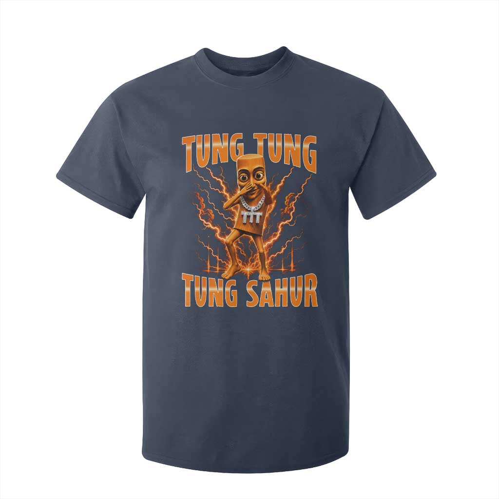 Tung Tung Tung Sahur is Calling Scuba Dance Meme T Shirt For Kid Italian Brainrot TS10 Navy Print Your Wear