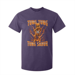 Tung Tung Tung Sahur is Calling Scuba Dance Meme T Shirt For Kid Italian Brainrot TS10 Purple Print Your Wear