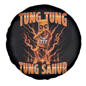Tung Tung Tung Sahur is Calling Scuba Dance Meme Spare Tire Cover Italian Brainrot TS10 Print Your Wear