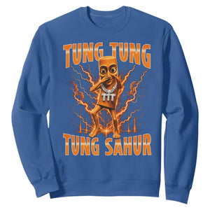 Tung Tung Tung Sahur is Calling Scuba Dance Meme Sweatshirt Italian Brainrot TS10 Royal Blue Print Your Wear