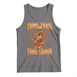 Tung Tung Tung Sahur is Calling Scuba Dance Meme Tank Top Italian Brainrot TS10 Deep Heather Print Your Wear