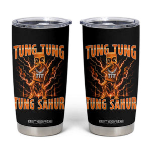 Tung Tung Tung Sahur is Calling Scuba Dance Meme Tumbler Cup Italian Brainrot TS10 Black Print Your Wear
