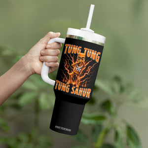Tung Tung Tung Sahur is Calling Scuba Dance Meme Tumbler With Handle Italian Brainrot TS10 Print Your Wear