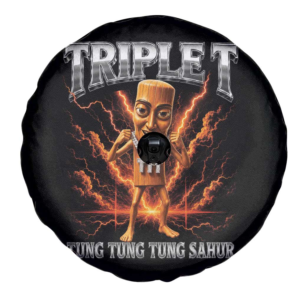 Triple T Tung Tung Tung Sahur Brainrot Meme Spare Tire Cover TS10 Print Your Wear