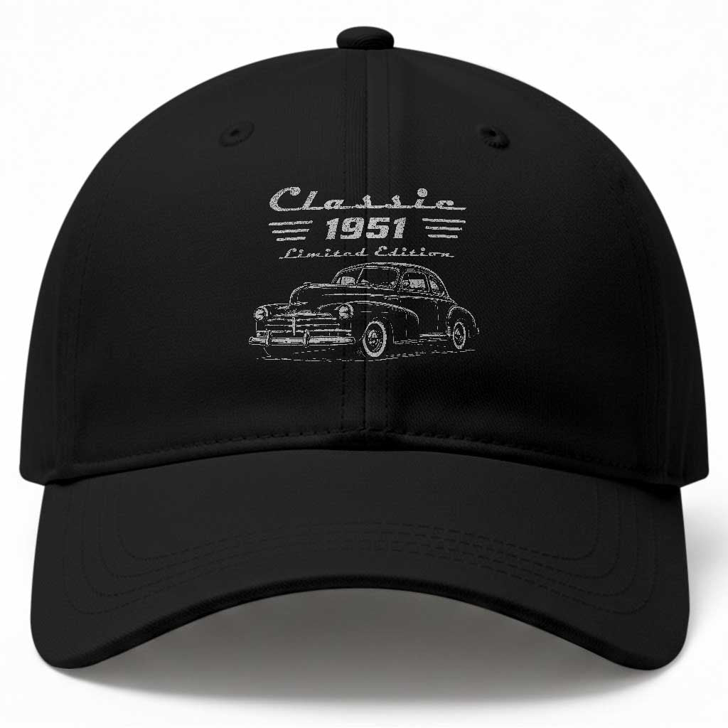 75th Birthday Baseball Cap Vintage Retro Car Classic 1951 75 Year Old Gift TS10 Print Your Wear