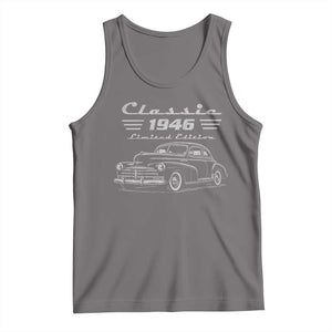 80th Birthday Tank Top Vintage Retro Car Classic 1946 80 Year Old Gift