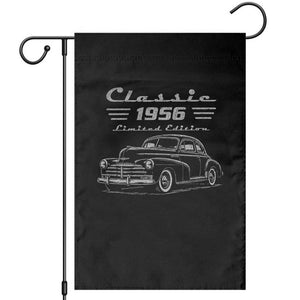 70th Birthday Garden Flag Vintage Retro Car Classic 1956 70 Year Old Gift