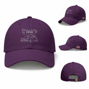70th Birthday Baseball Cap Vintage Retro Car Classic 1956 70 Year Old Gift