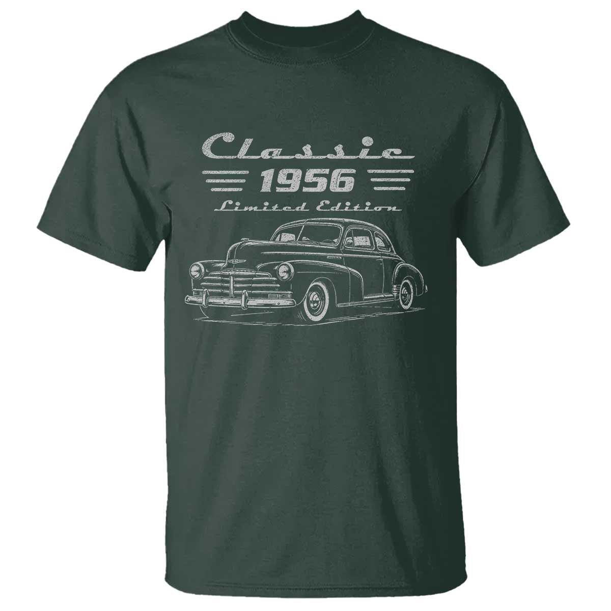 70th Birthday T Shirt Vintage Retro Car Classic 1956 70 Year Old Gift