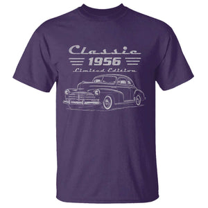 70th Birthday T Shirt Vintage Retro Car Classic 1956 70 Year Old Gift