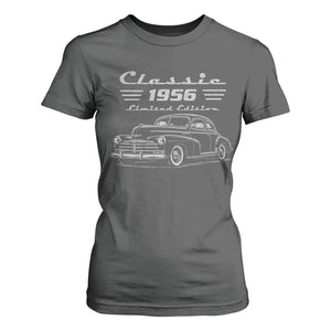 70th Birthday T Shirt For Women Vintage Retro Car Classic 1956 70 Year Old Gift