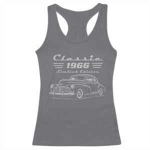 60th Birthday Racerback Tank Top Vintage Retro Car Classic 1966 60 Year Old Gift