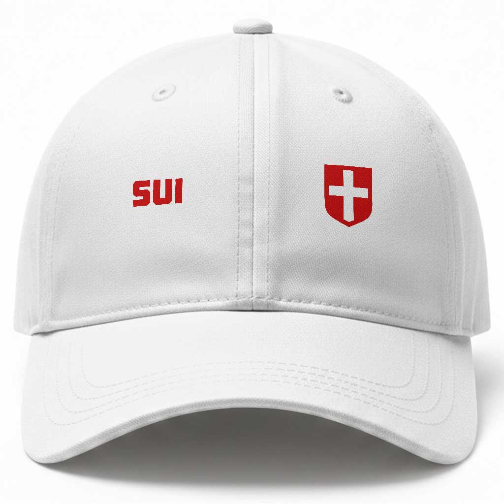Switzerland Baseball Cap Vintage Retro Swiss Flag