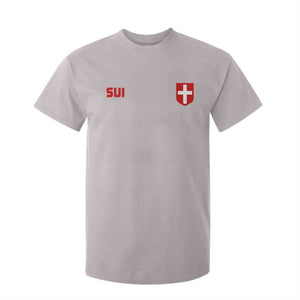 Switzerland T Shirt For Kid Vintage Retro Swiss Flag