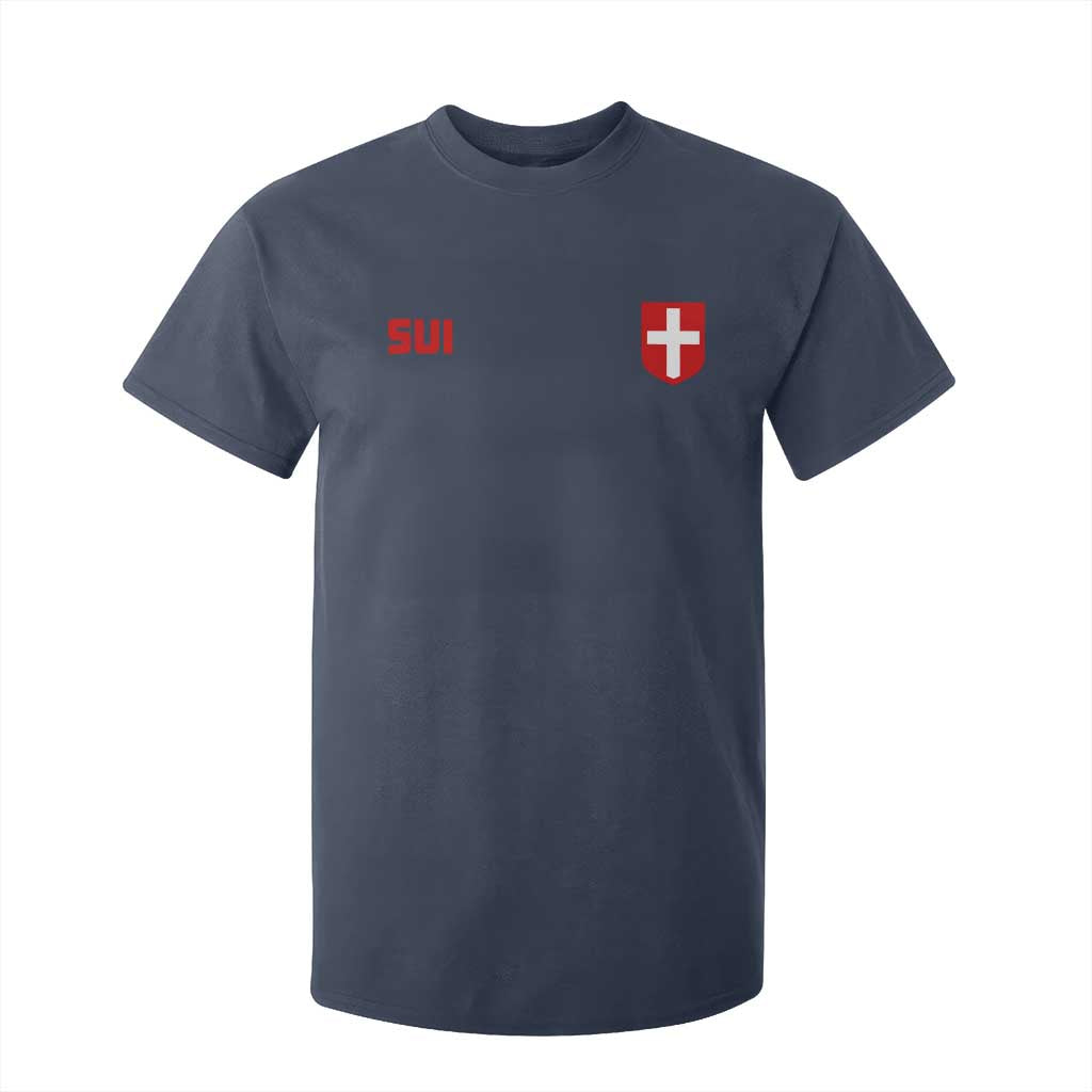 Switzerland T Shirt For Kid Vintage Retro Swiss Flag