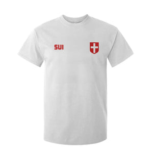 Switzerland T Shirt For Kid Vintage Retro Swiss Flag