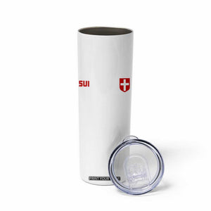 Switzerland Skinny Tumbler Vintage Retro Swiss Flag TS10 Print Your Wear