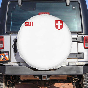 Switzerland Spare Tire Cover Vintage Retro Swiss Flag TS10 No hole White Print Your Wear