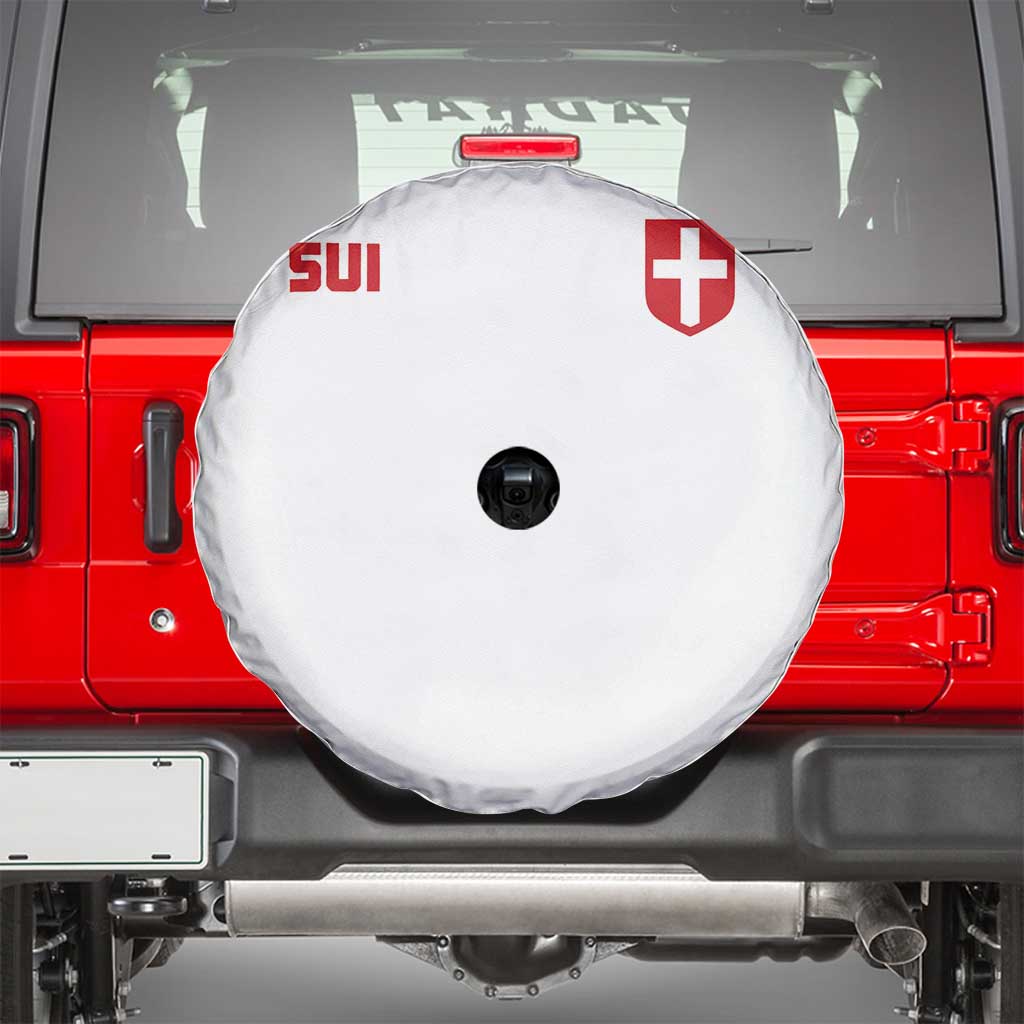 Switzerland Spare Tire Cover Vintage Retro Swiss Flag TS10 White Print Your Wear