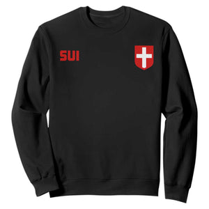 Switzerland Sweatshirt Vintage Retro Swiss Flag