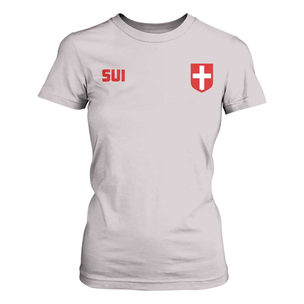 Switzerland T Shirt For Women Vintage Retro Swiss Flag