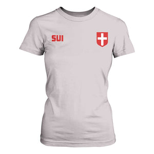 Switzerland T Shirt For Women Vintage Retro Swiss Flag
