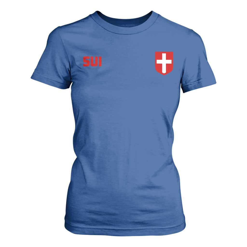 Switzerland T Shirt For Women Vintage Retro Swiss Flag