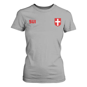 Switzerland T Shirt For Women Vintage Retro Swiss Flag