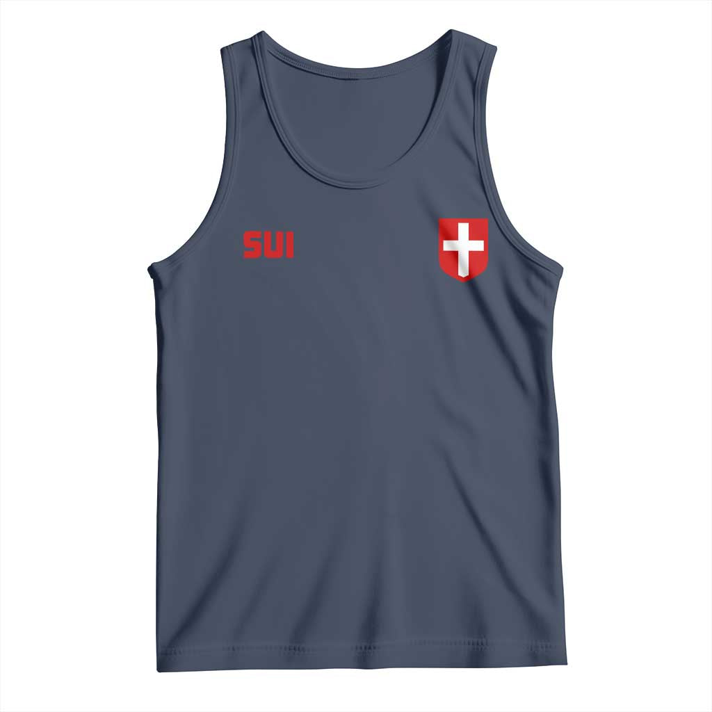 Switzerland Tank Top Vintage Retro Swiss Flag