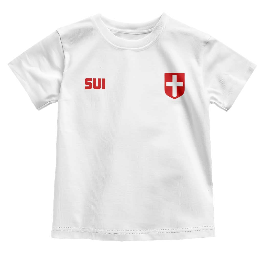 Switzerland Toddler T Shirt Vintage Retro Swiss Flag TS10 White Print Your Wear