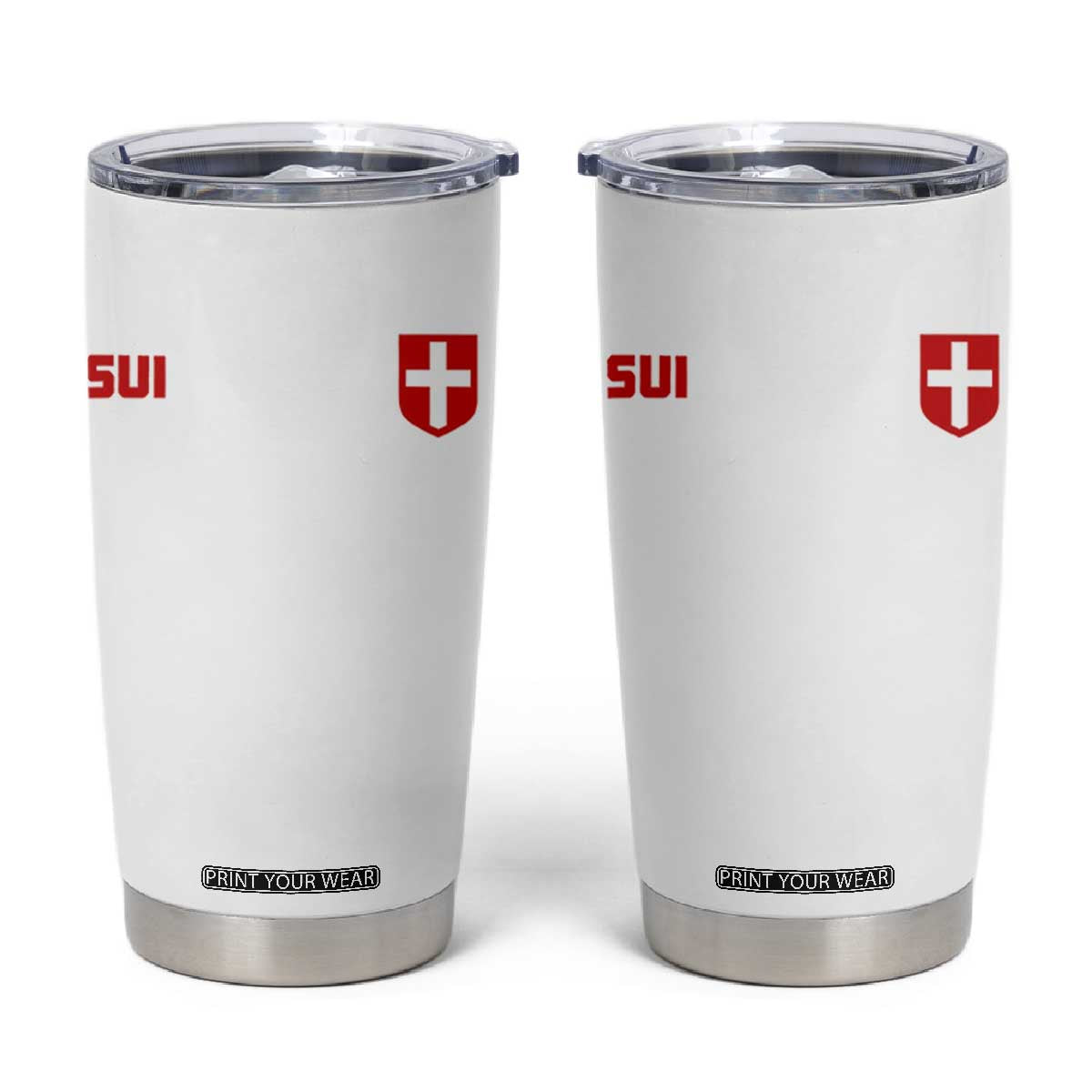 Switzerland Tumbler Cup Vintage Retro Swiss Flag TS10 White Print Your Wear