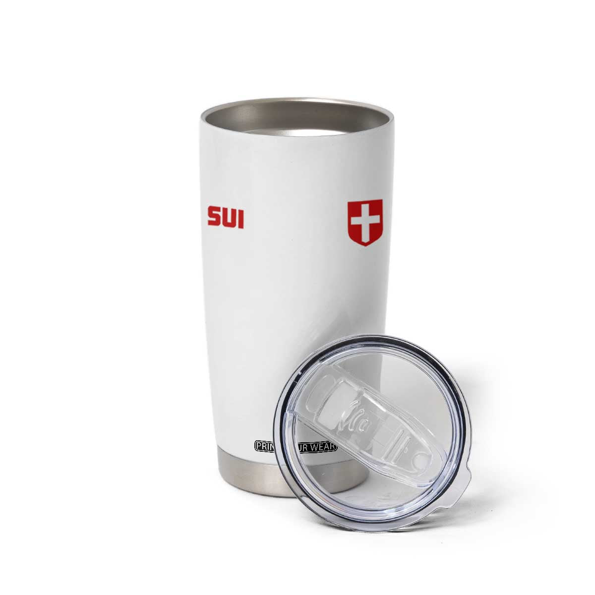 Switzerland Tumbler Cup Vintage Retro Swiss Flag TS10 Print Your Wear