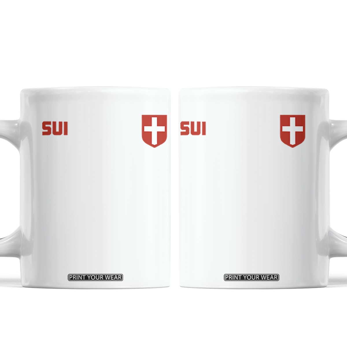 Switzerland Coffee Mug Vintage Retro Swiss Flag TS10 White Print Your Wear