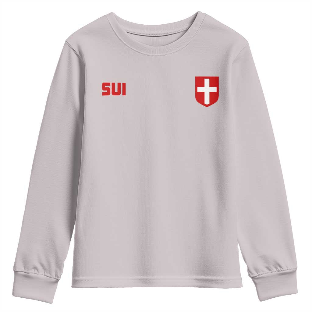 Switzerland Youth Sweatshirt Vintage Retro Swiss Flag