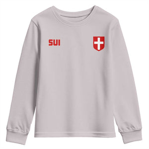 Switzerland Youth Sweatshirt Vintage Retro Swiss Flag