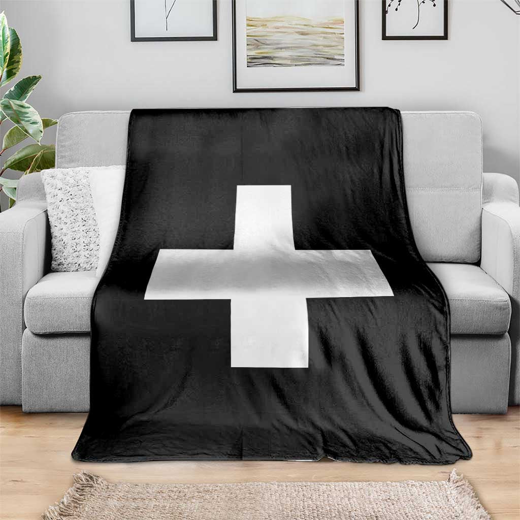 Swiss Vintage Cross Flag Switzerland Throw Blanket TS10 Print Your Wear